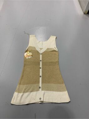 Apple Bottoms Gold Knit Button-Front Dress Sz 2X